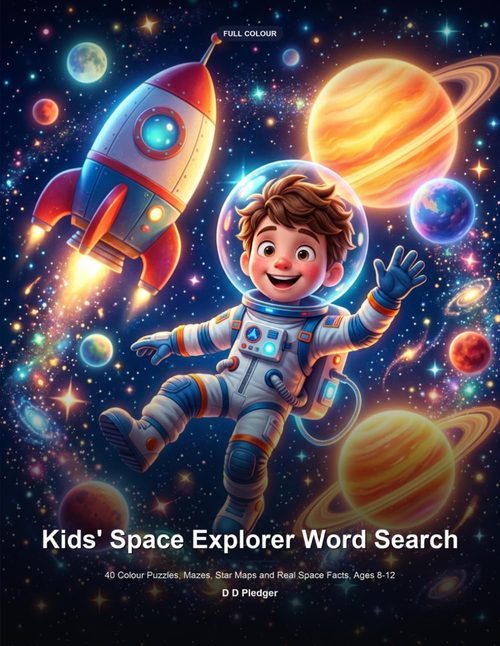 Cover of Kids' Space Explorer Word Search